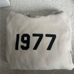 Essentials Crewneck Sweatshirt in Light Beige